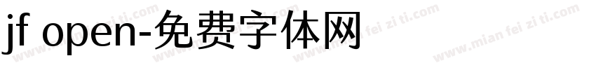 jf open字体转换